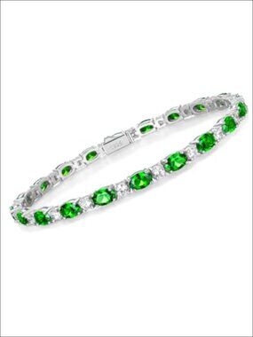 Tennis Bracelet, 925 Sterling Silver 14K Gold Plated, 5a CZ Bracelet for Women